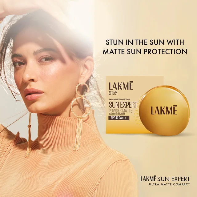 Lakme Sun Expert Ultra Matte Compact 7g SPF 40 PA+++ - Oil Control, Sweat Resistant, Smooth Matte Finish with Sun Protection for Daily Use
