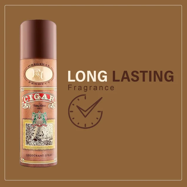 Lomani Paris Cigar Body Spray 200ml for Men | Refreshing Fragrance | Long-Lasting Scent | Men's Deodorant Spray for Everyday Grooming | Fresh Body Spray for Daily Use