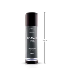 Lomani Paris Pour Homme Deodorant Spray 200ml with Ayur Soap for Men | Long-Lasting Fresh Fragrance | Everyday Body Spray | Refreshing Scent for Men | Grooming Essential