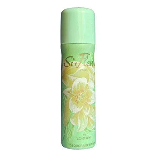 Lomani Paris Si Fleuri Deo Deodorant Spray for Unisex, 150ml | Fresh Floral Fragrance for Men & Women | Daily Wear Body Spray for Office, Travel, Gym & Outings