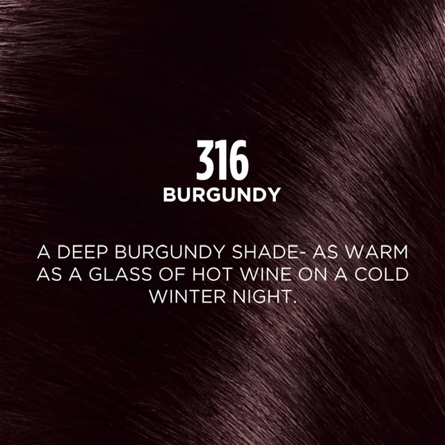 Loreal Professionnel Loreal Paris Casting Creme Gloss Burgundy 316 Conditioning Hair Color - 87.5g+72ml | No Ammonia | Rich, Ultra Glossy Color | Optical Grey Coverage | Long-Lasting Color| Honey-Infused Conditioner | Salon Like Hair At-home