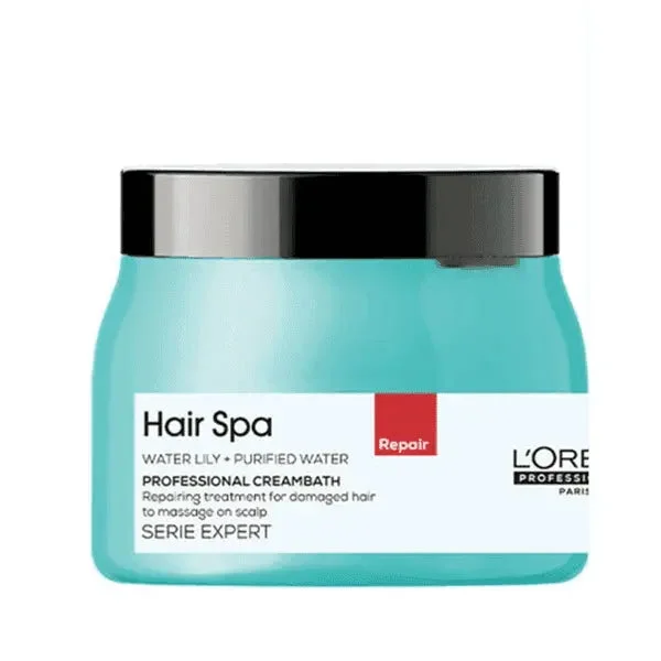 Loreal Professionnel Loreal Professional Hair Spa Repairing Creambath- 490g | Enriched Water Lily & Purified Water | Damaged Hair Treatment | Moisturizing Hair Mask | Frizz Control | Salon-Like Treatment at Home (Note:By Including Additional Weight charge of Product is 99/-)
