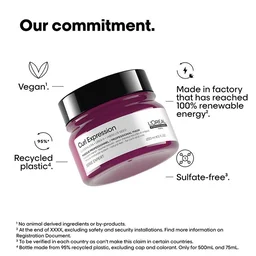 Loreal Professionnel Curl Expression Hair Mask 250ml For Curly & Coily Hair | Intense Moisturizing & Hydrating | Deep Nourishment, Anti Frizz, Shine Boost, Salon Results