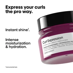 Loreal Professionnel Curl Expression Hair Mask 250ml For Curly & Coily Hair | Intense Moisturizing & Hydrating | Deep Nourishment, Anti Frizz, Shine Boost, Salon Results