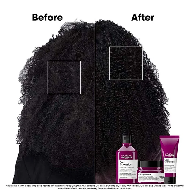 Loreal Professionnel Curl Expression Hair Mask 250ml For Curly & Coily Hair | Intense Moisturizing & Hydrating | Deep Nourishment, Anti Frizz, Shine Boost, Salon Results