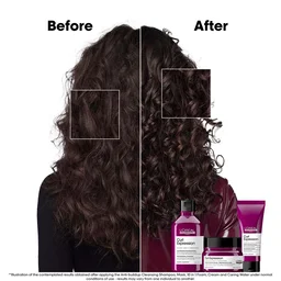 Loreal Professionnel Curl Expression Intense Moisturizing Cleansing Shampoo 300ml For Curly & Coily Hair With Glycerin, Urea H & Hibiscus Seed Extract - Deep Hydration