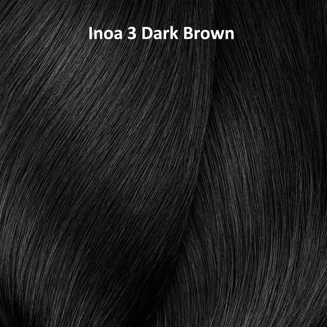Loreal Professionnel Loreal INOA Hair Color 3 Dark Brown 60g Ammonia-Free Permanent Hair Dye Natural Dark Brown Shade
