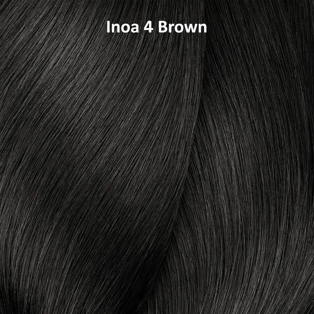 Loreal Professionnel Loreal INOA Hair Color 4 Brown 60g Ammonia-Free Permanent Hair Dye Natural Brown Shade Full Grey Coverage