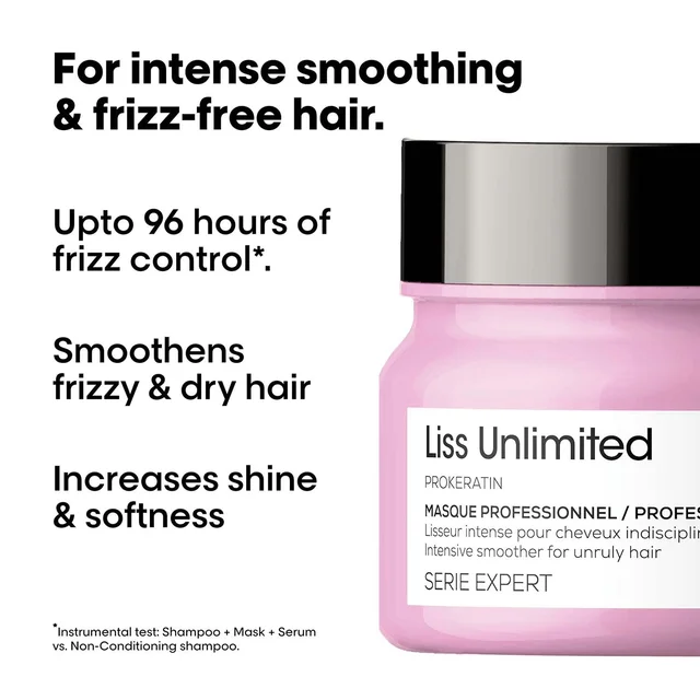 Loreal Professionnel Liss Unlimited Masque 250ml | For Unruly Hair