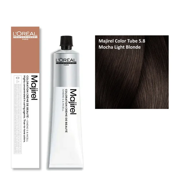 Loreal Majirel Hair Color 5.8 Mocha Light Blonde 60ml | Mocha Blonde Hair Dye | Rich Shine