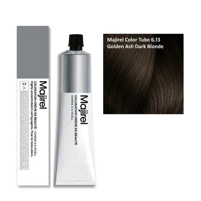 Loreal Majirel Hair Color 6.13 Golden Ash Dark Blonde 60ml | Golden Ash Hair Dye | Professional Formula