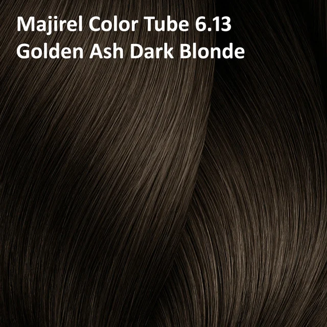 Loreal Professionnel Loreal Majirel Hair Color 6.13 Golden Ash Dark Blonde 60ml | Golden Ash Hair Dye | Professional Formula - 60ml