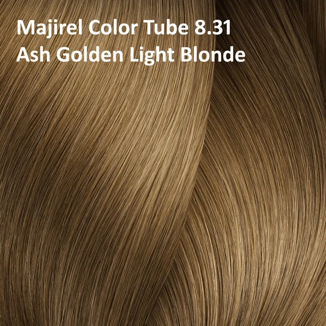 Loreal Professionnel Loreal Majirel Hair Color 8.31 Ash Golden Light Blonde 60ml | Soft Blonde Hair Dye | Salon Shine - 60ml