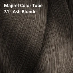 Loreal Professionnel Loreal Majirel Hair Color 7.1 Ash Blonde 60ml | Cool Ash Blonde Hair Colour | Grey Coverage - 60ml