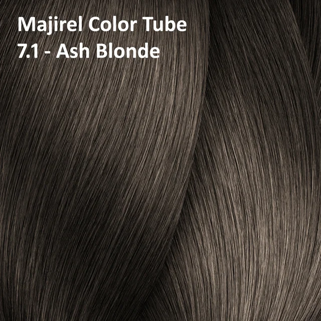 Loreal Professionnel Loreal Majirel Hair Color 7.1 Ash Blonde 60ml | Cool Ash Blonde Hair Colour | Grey Coverage - 60ml