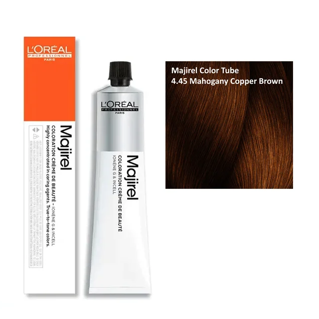 Loreal Majirel Hair Color 4.45 Mahogany Copper Brown 60ml | Rich Copper Brown Hair Dye
