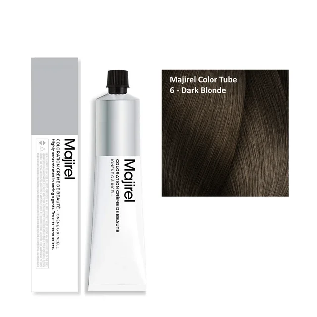 Loreal Professionnel Loreal Majirel Hair Color 6 Dark Blonde 60ml | Natural Dark Blonde Hair Colour - 60ml