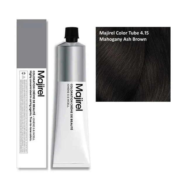Loreal Majirel Hair Color 4.15 Mahogany Ash Brown 60ml | Mahogany Brown Hair Colour | Smooth Finish