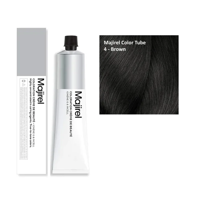 Loreal Majirel Hair Color 4 Brown 60ml | Natural Brown Hair Colour | Grey Coverage