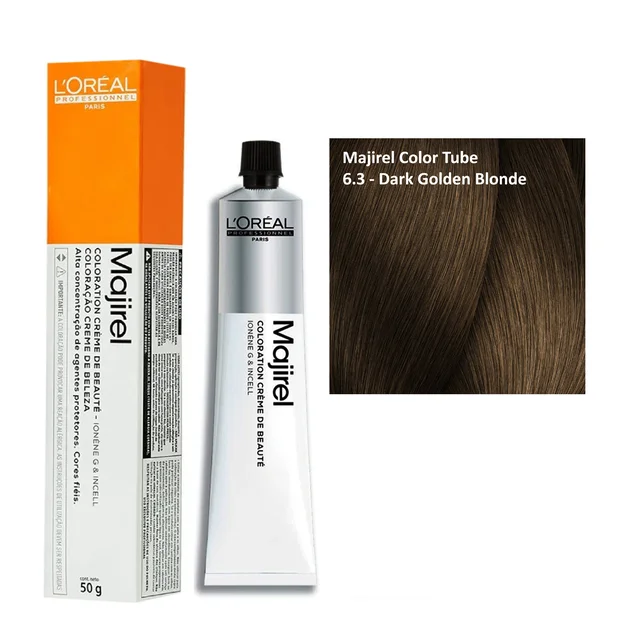 Loreal Majirel Hair Color 6.3 Dark Golden Blonde 60ml | Golden Blonde Hair Dye | Professional Formula