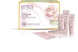 Lotus Herbals Radiant BridalGLOW Rose Gold Skin Illuminating Facial Kit 228g | 4 in 1 Facial Pack | 5 Easy Steps | Brighten and Rejuvenate Your Skin | All Skin Types |