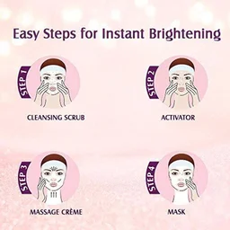 Lotus Herbals Radiant Pearl Cellular Lightening Facial Kit, 37g | For Deep Cleaning | Brighten & Lighten Your Skin Naturally | brightening and lightening | Suitable for All Skin Types