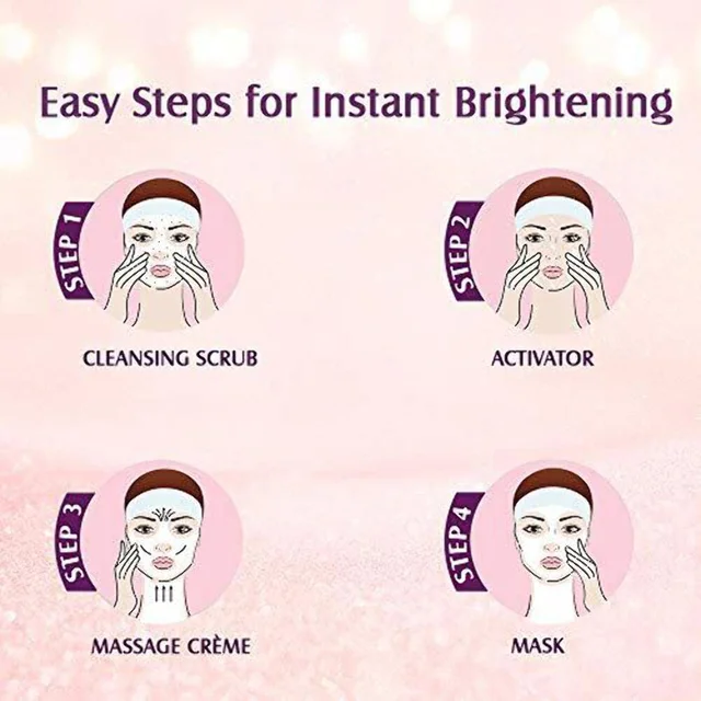 Lotus Herbals Radiant Pearl Cellular Lightening Facial Kit, 37g | For Deep Cleaning | Brighten & Lighten Your Skin Naturally | brightening and lightening | Suitable for All Skin Types