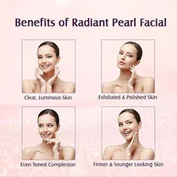 Lotus Herbals Radiant Pearl Cellular Lightening Facial Kit, 37g | For Deep Cleaning | Brighten & Lighten Your Skin Naturally | brightening and lightening | Suitable for All Skin Types