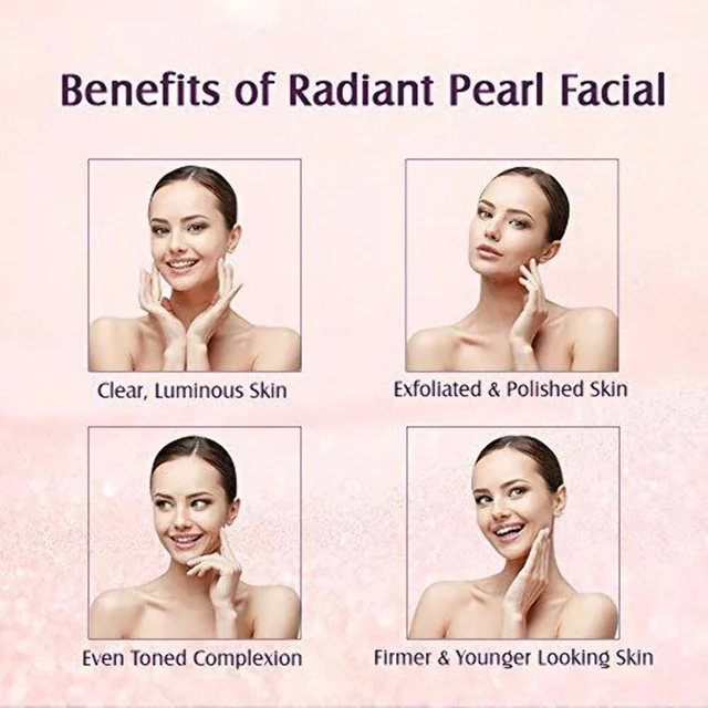 Lotus Herbals Radiant Pearl Cellular Lightening Facial Kit, 37g | For Deep Cleaning | Brighten & Lighten Your Skin Naturally | brightening and lightening | Suitable for All Skin Types