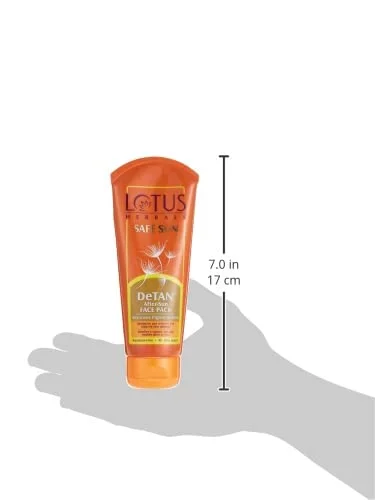Lotus Herbals Safe Sun Detan After-Sun Face Pack, 100 gm