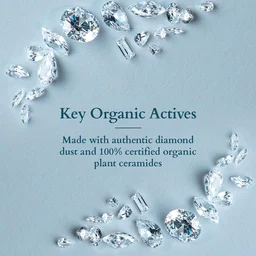 Lotus Organics Diamond Radiance Facial Kit 54g Pack Of 4| With 100% Certified Plant Ceramide & Diamond Dust | Deep Hydration, Anti-Ageing & Skin Tightening | All Skin Types