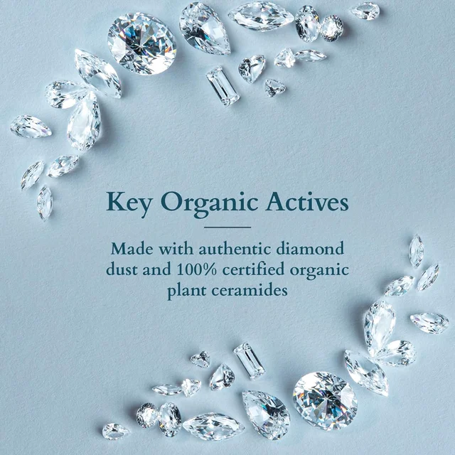 Lotus Organics Diamond Radiance Facial Kit 54g Pack Of 4| With 100% Certified Plant Ceramide & Diamond Dust | Deep Hydration, Anti-Ageing & Skin Tightening | All Skin Types