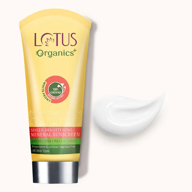 Lotus Organics+ Ultra Matte Tinted Face Sunscreen Cream 100g with SPF 40 PA+++ | 100% Certified Organic | Matte Finish | Mineral-Based & Chemical-Free | Water & Sweat Resistant