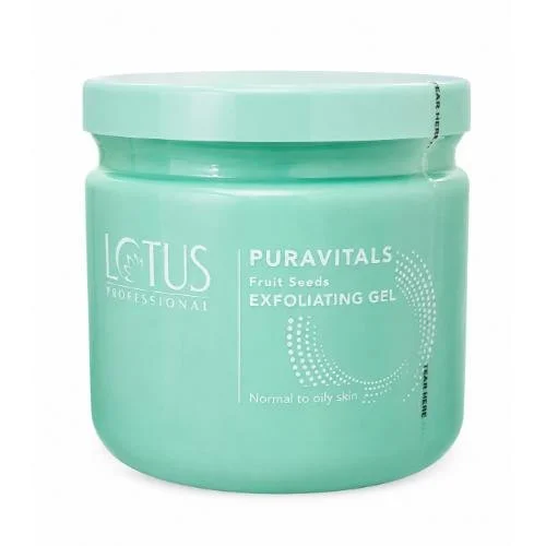 Lotus Puravitals Fruit Seeds Exfoliating Gel 300ml | Gentle Facial Scrub for Deep Cleansing | Removes Dead Skin & Impurities | Smooth, Soft & Fresh-Looking Skin