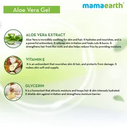 Mama Earth Mama earth Aloe Vera Gel 300ml | 100% Pure & Natural Aloe Vera Gel with Vitamin E for Skin | Hair & Sunburn Relief | Hydrates, Soothes & Nourishes