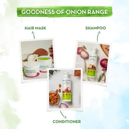 Mama Earth Mama earth Onion Hair Mask 200g | Enriched with Onion Oil & Organic Bamboo Vinegar | Strengthens Hair, Controls Hair Fall & Promotes Healthy Hair Growth
