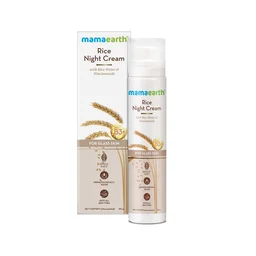 Mama Earth Mama earth Onion Rice Night Cream 50g | Enriched with Rice Water & Niacinamide | Hydrates, Brightens & Restores Skin Overnight