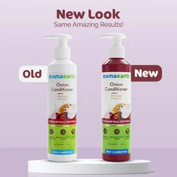 Mamaearth Onion Conditioner 250ml | with Coconut Oil | Paraben & SLS Free | Leaving Hair Soft & Manageable | Anti-Frizz Hair | Chemical-Free | Hydrating Conditioner | Reduces Hair Fall | for All Hair Types