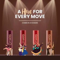 Mars MARS Creamy Matte Long-Lasting Lipstick for Women 3.2g (Shade 16-Berrylicious Ballet)| Smooth & Lightweight | Single Swipe Application