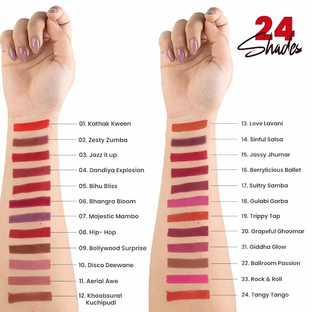 Mars MARS Creamy Matte Long-Lasting Lipstick for Women 3.2g (Shade 16-Berrylicious Ballet)| Smooth & Lightweight | Single Swipe Application