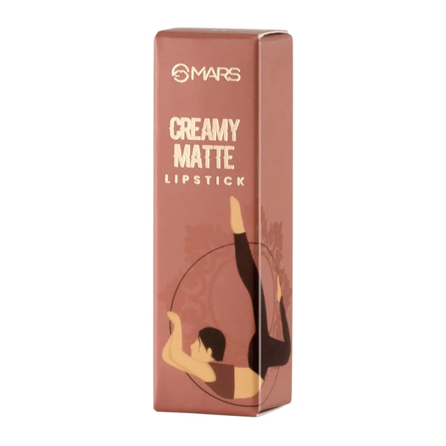 Mars MARS Creamy Matte Long-Lasting Lipstick for Women 3.2g (Shade 16-Berrylicious Ballet)| Smooth & Lightweight | Single Swipe Application