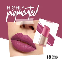 Mars MARS Creamy Matte Long-Lasting Lipstick 18-Gulabi Garba)| Smooth & Lightweight | Single Swipe Application