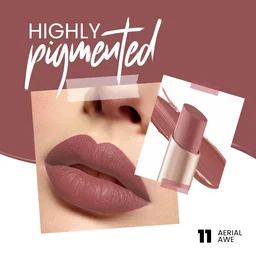 Mars MARS Creamy Matte Long-Lasting Lipstick 11 - Aerial Awe)| Smooth & Lightweight | Single Swipe Application