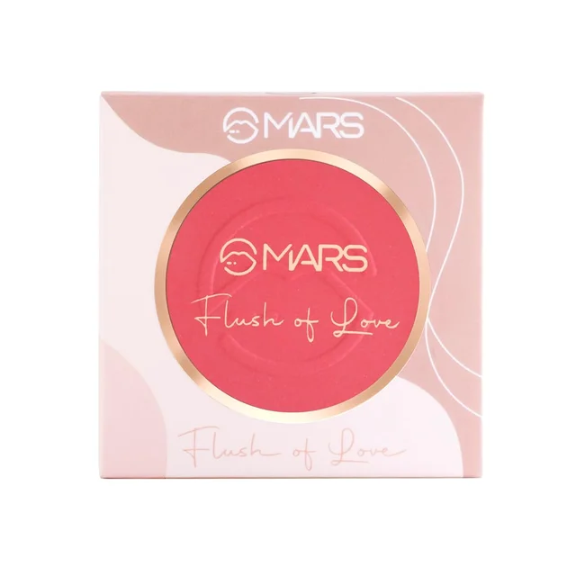 Mars Flush of Love Face Blusher 8g, Shade11 | Highly Pigmented | Easy to Blend | Lightweight Matte Finish | Natural & Long-Lasting Cheek Color