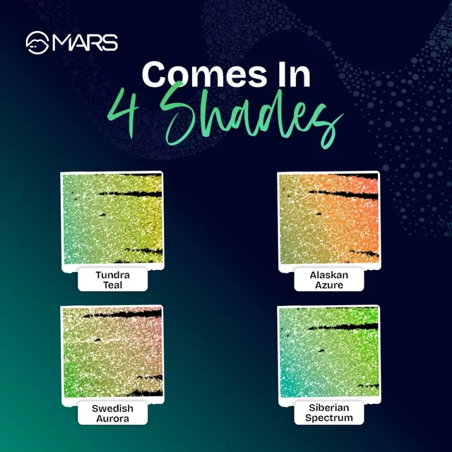 Mars MARS Northern Lights In A Pencil Retractable Eyeliner (03-TUNDRA TEAL) 0.35gm | Waterproof & Smudge-Resistant | Long-Lasting & Duo-Chrome Eye Pencil for Bold Looks