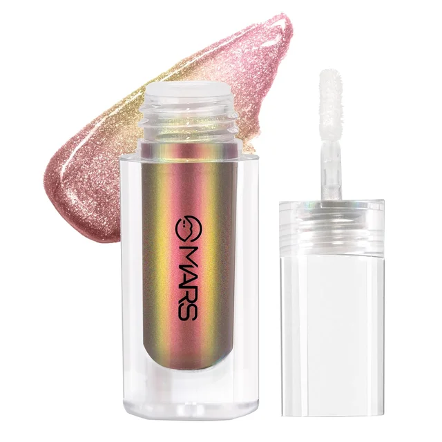 Mars Northern Lights Liquid Eyeshadow 05 Greenlandic Gleam, 1.8ml | Dual-Tone Chrome Effect | Liquid Shimmer | One-Swipe Pigmentation | Smudge-Proof & Lightweight Formula