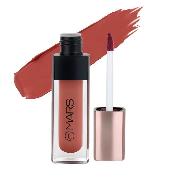 Mars Popstar Matte Liquid Mousse Lipstick 23-Best Shot (6ml) | Lightweight | Non-Sticky | Transfer-Proof & Waterproof | Long-Lasting upto 12-Hour