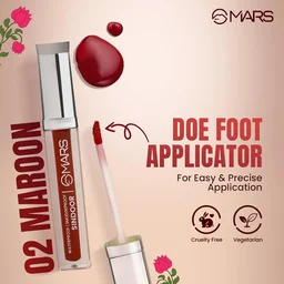 Mars Riwaj Liquid Maroon Sindoor 7ml | Smudge-Proof | Long-Lasting | Quick Drying | Water-Resistant | Irritation-Free with Rich Pigmentation