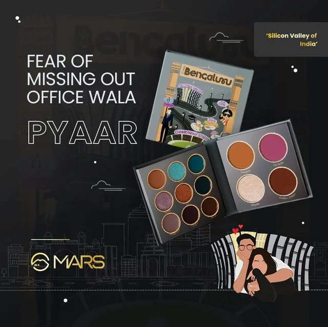 Mars The City Paradise Makeup Kit 06 Bangluru (16g) | 9 Eyeshadows | Highlighter | Blusher | Highly Pigmented & Blendable