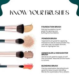 Mars Tools of Titan Brush 8 Piece | Face Makeup Brush | Ultra Soft Bristles